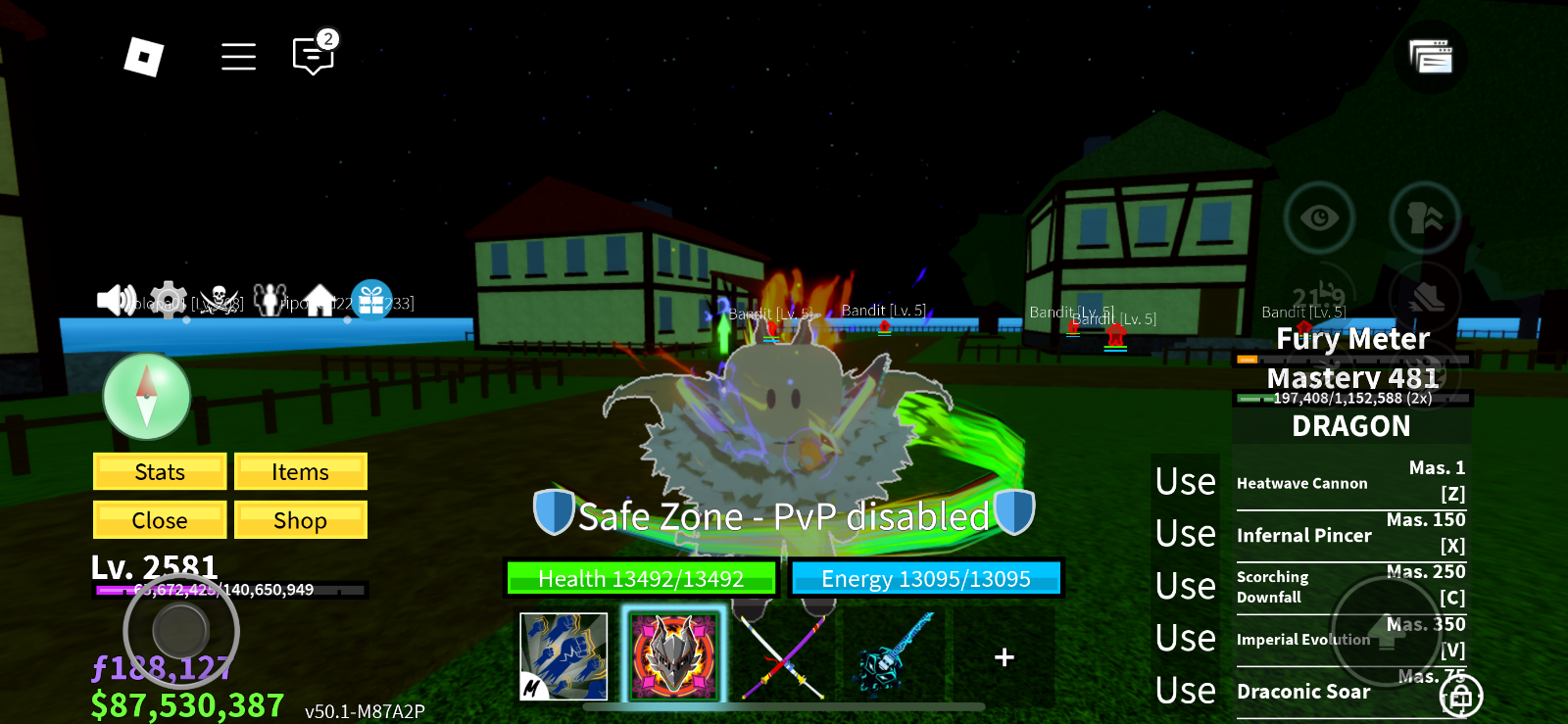 Stacked Roblox Blox Fruits Account - Trustworthy and Reliable