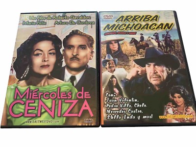Miércoles de ceniza (1958) & Arriba Michoacán Mexican Spanish RareEast West DVD