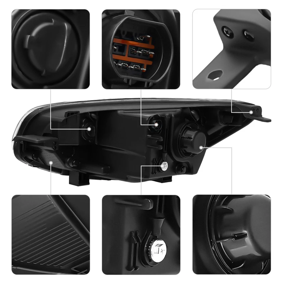 Headlight Assembly For 2014 2015 2016 2017 2018 2019 Kia Soul  Passenger Side Foto 3 de 4