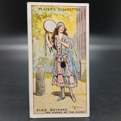 cigarette cards for sale ebay 1920's Player Gilbert & Sullivan ELSIE MAYNARD Antique Tobacco Cigarette  Card