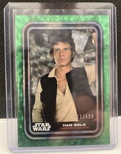 Han Solo Green Parallel /499 Topps Star Wars Flagship Line 2023