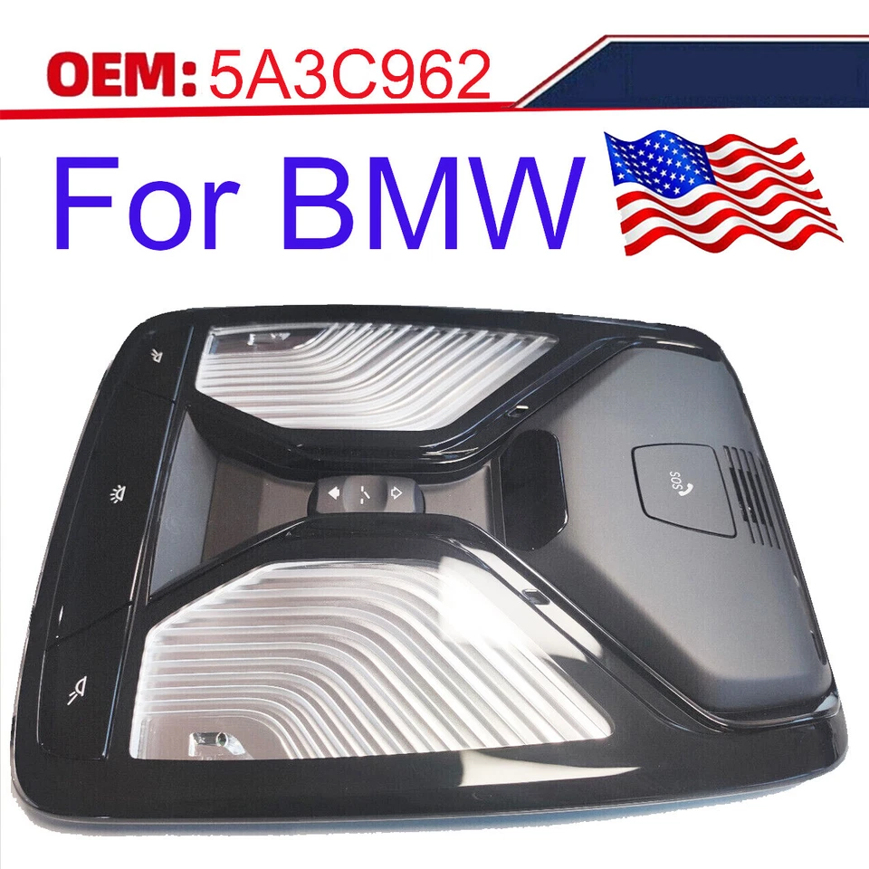 NEW FOR BMW 530e,530iX, 540iX, X3, X4 interior light function center Roof OEM US Foto 2 de 4