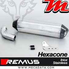 Schalldämpfer Auspuff Remus Hexacone Edelstahl ohne Katalysator BMW F 800 ST 2007