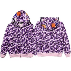 a bathing ape purple camo hoodie