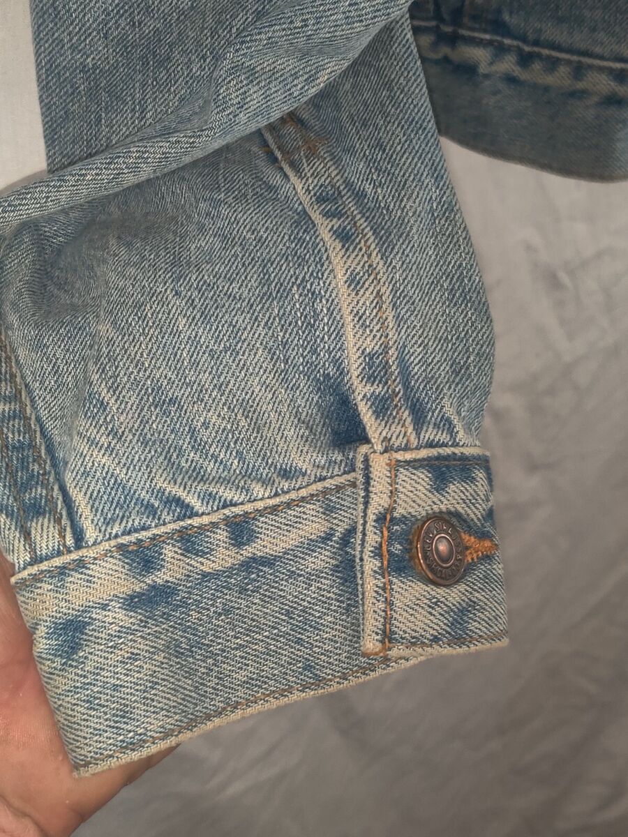 Vintage Levi Strauss Men's Trucker Jacket Small Denim Jean Vintage Levi Strauss Men's Trucker Jacket Small Denim Jean