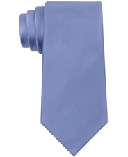 $125 Kenneth Cole Men Blue Skinny Slim Silk Necktie Classic Neck Tie 58 X 2.5