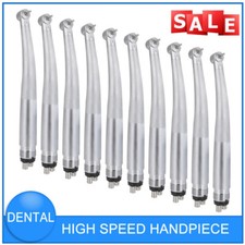 10 Pcs Dental High Speed Handpiece Pediatric Push Button Mini Small Head 4 Hole