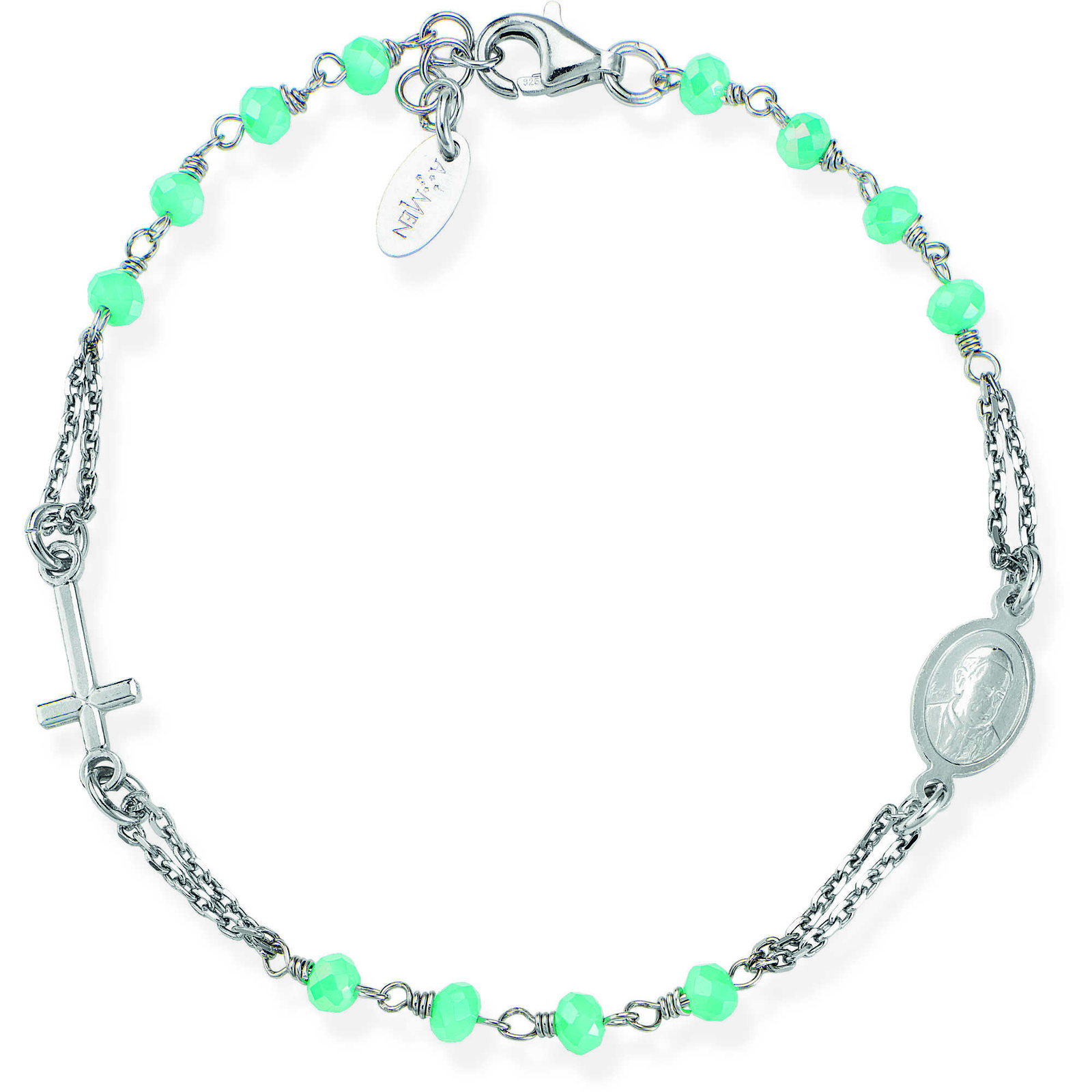 Bracelet Amen Rosary BROBT3 Silver 925