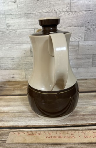Vintage 1980s Thermos Ingrid No 570 Carafe Coffee Butler 32 oz Hot Cold Brown - Picture 3 of 11