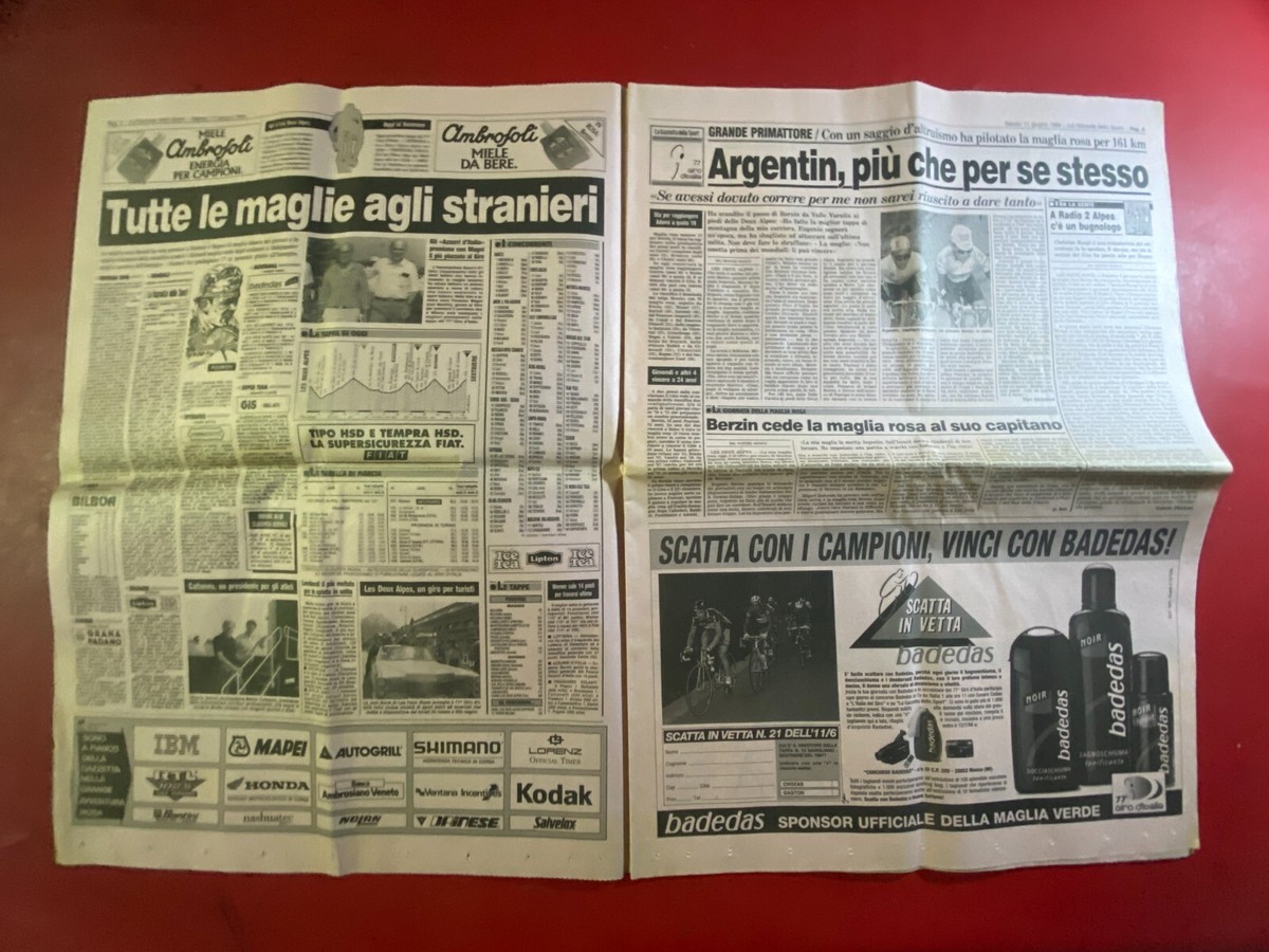 LA GAZZETTA DELLO Sport N.123 Del 27 Maggio 1994 - Baggio E