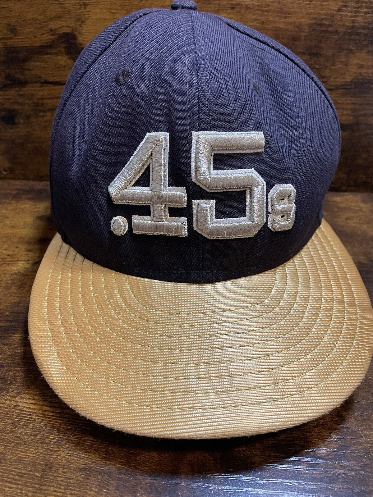 HATS Colt .45s Houston VINTAGE New Era 59FIFTY Size 7-5/8 Black/silver/gold.