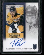 2013 Panini Contenders Taylor Beck 155 AU, RC