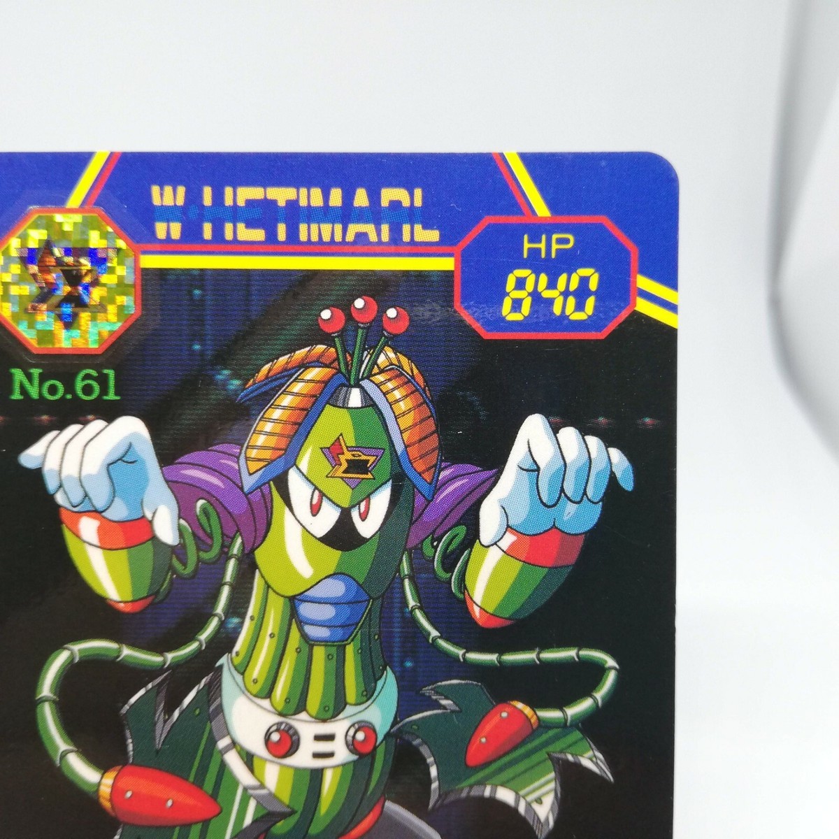 61 Wire Hechimals MEGA (ROCK) Man X2 Card 1994 BANDAI JAPAN CAPCOM