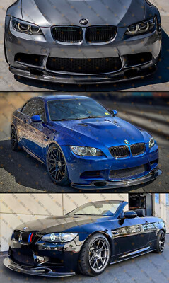 For 08-13 BMW E92 E93 M3 3D Style Front Bumper Lip Spoiler Splitter Unpainted PU