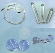 2 bis 4 Glas Blei Glasgewicht Ghosttube Kristall Stifte Kugeln Kette Ghost Behr