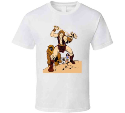 T-shirt Thundarr Le Barbare - Dessins Animés Années 80 - Coton épais - Unisexe Adulte