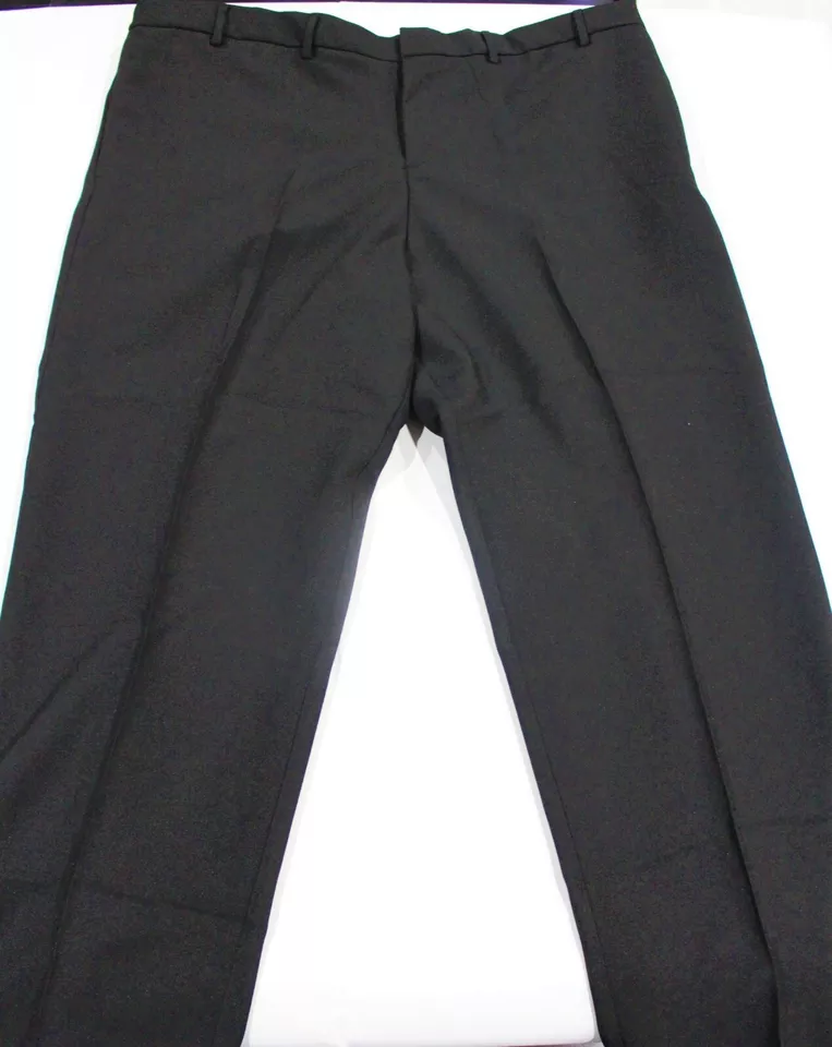 5-Pack of New Pair of Edwards Men's Black Woven Polyester Dress Pants 46UL - Image 3 of 4