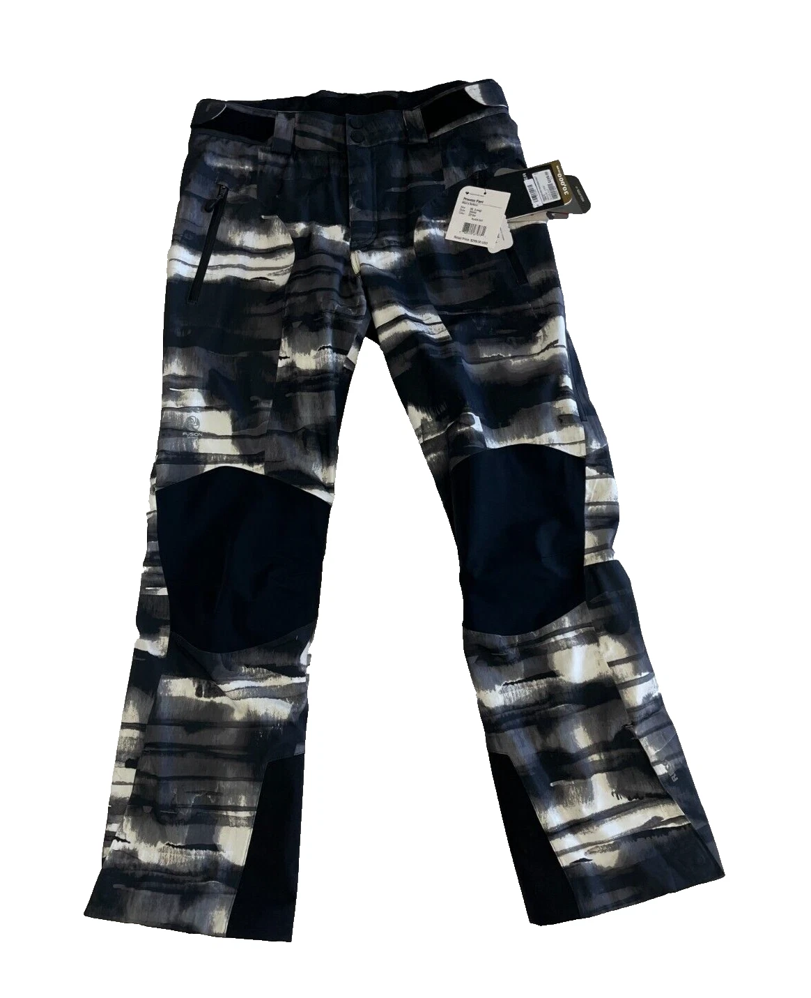 $300 Obermeyer Process Ski Pants NWT Sz M Long or L Short Black Men's Free Ship