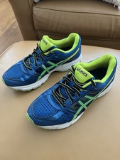Zapatillas deportivas ASICS Gel Contend 4 para hombre talla 6,5 azules y verdes C707N
