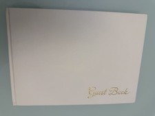 Leather like Hardcover -Guest Book Sign in for any event Wedding Shower Baby NEW