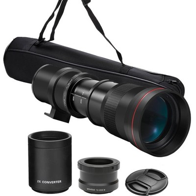 420-1600mm Telephoto Zoom Lens for M50 M50 II M100 M200 M6 M6 II M7  M7II