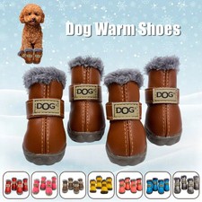 Winter Dogs Cat Snow Boots Waterproof Pet Shoes Warm Puppy Booties for Chihuahua