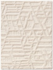 Natural shading in the wool produces tonal variations that make each rug unique.