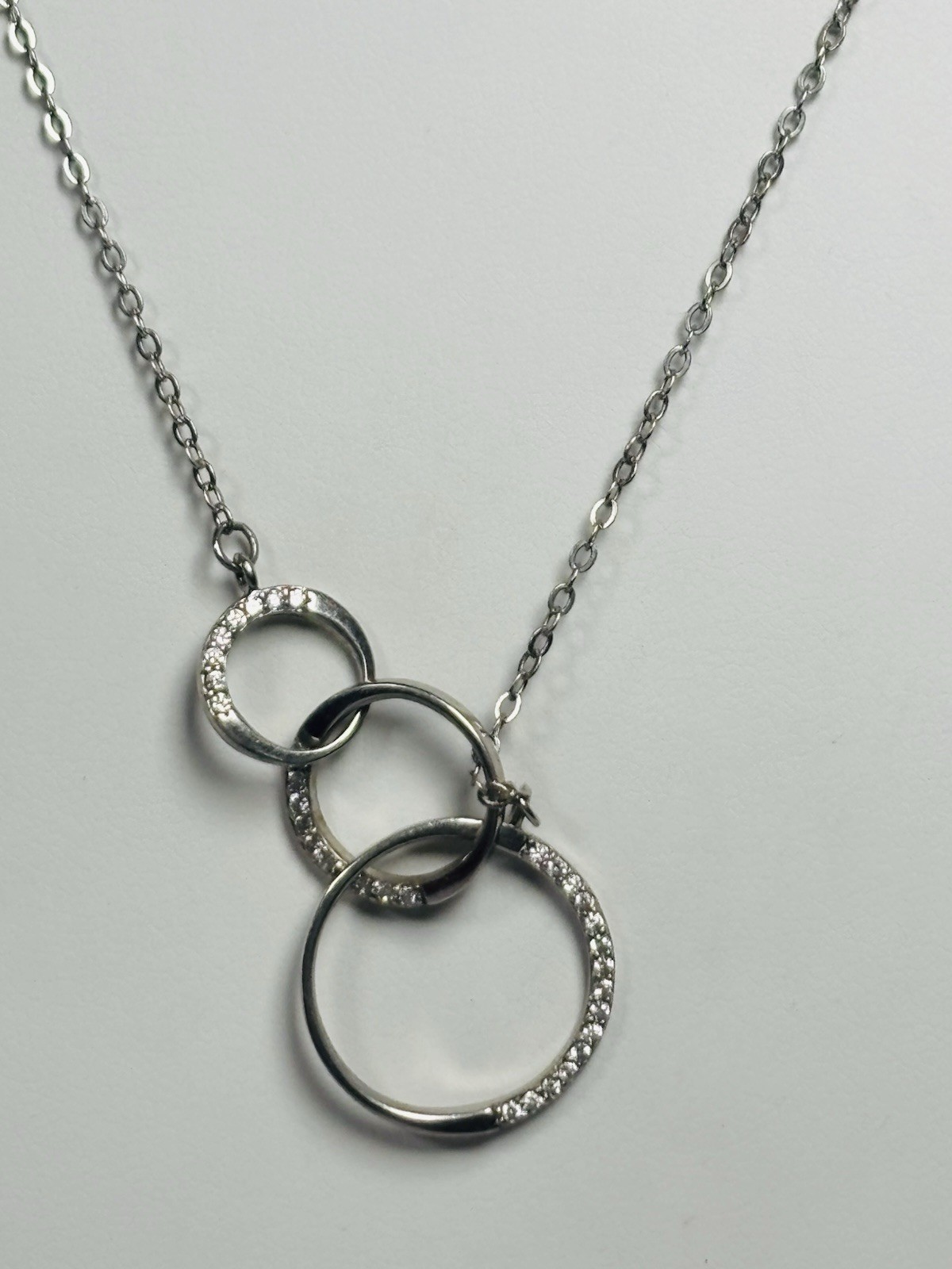 925 Sterling Silver Geometric Interlocking Circle… - image 6