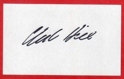 CLINT HILL Signed 3x5 Index Card - John F Kennedy Secret Service Agent Autograph