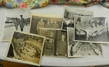 Small Collection of Nine Original World War II B W 8" x 10" Photos, Estate Find