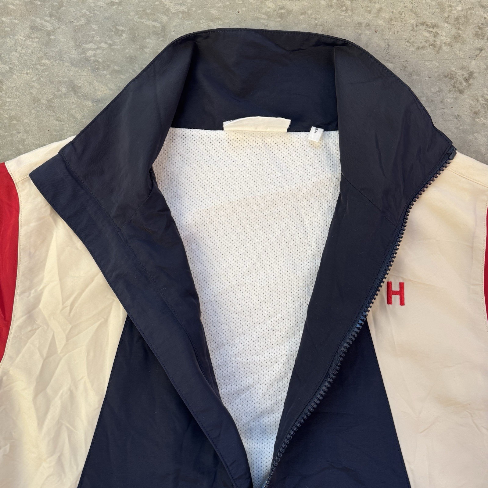 Kith Kids Color Block Track Jacket Multicolor Full Zip Nylon Youth Boys Size 12