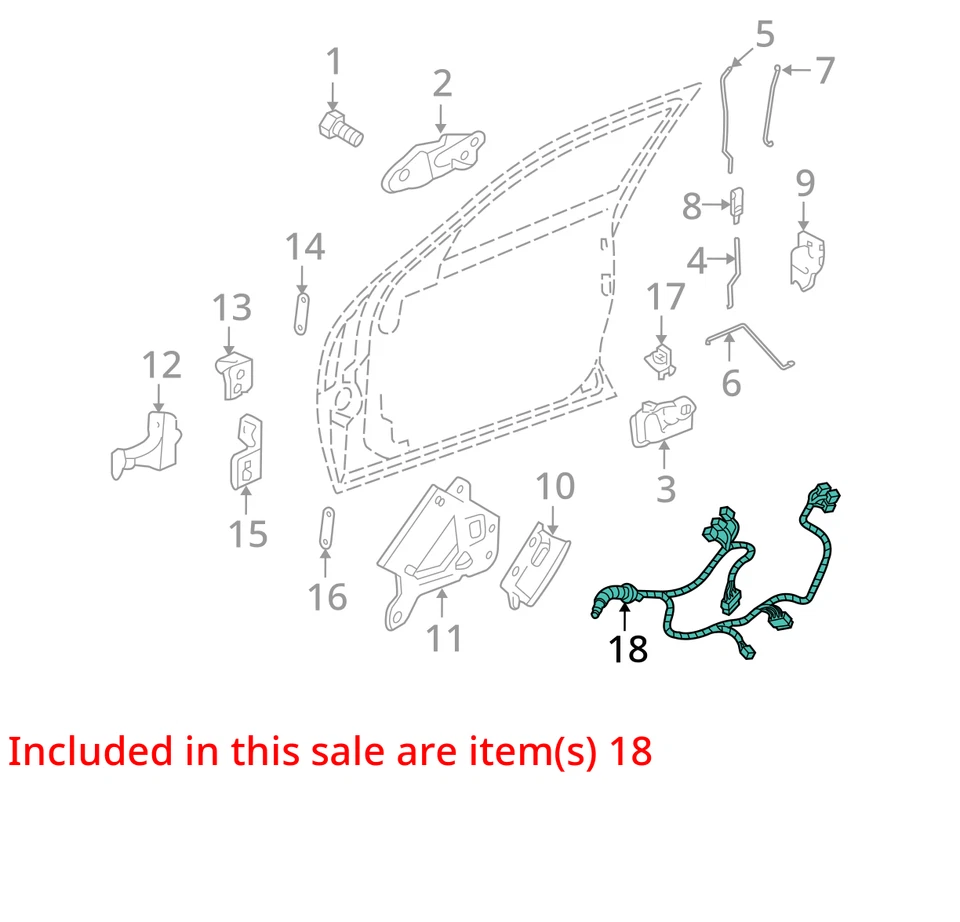 Arnés Cadillac SRX 2007-2009 ASM FRT S/D DR WRG 25916596 - NUEVO OEM Foto 2 de 3