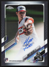 2021 Topps Baseball Chrome Matt Foster Rookie Autographs #RA-MF RC Auto