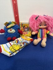Rainbow Brite LOT 4pc 1983 Sprite Plush - Tickled Pink Doll83  Etc MUST SEE   