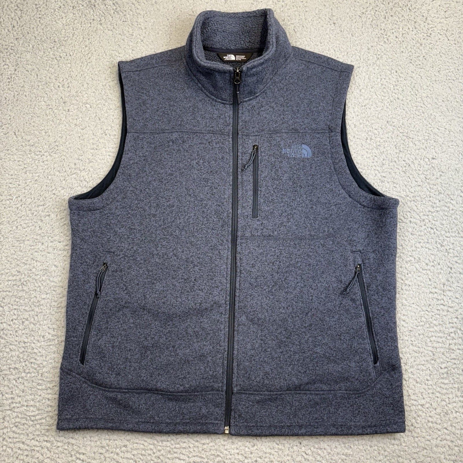 The North Face Men’s XL Sherpa-Lined Fleece Vest in Gordon Lyons Blue NF00CUA9