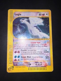 2002 Pokemon Aquapolis LUGIA Crystal Holo #149 / #147 Karte Eng