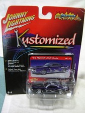 Johnny Lightning Street Freaks Kustomized Purple Wflames 70 Ply. Aar Cuda New