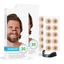 30pcs Magnetic Nasal Breathing Nose Dilators Starter Kit Nasal Strips Nasal Clip