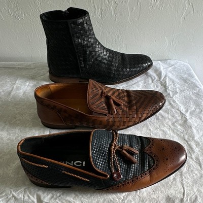 VINCI leather casual loafers/boots dress shoes men's size 11.5