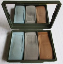 Army Combat Military Face Paint Camo Cream Camouflage Mirror Kit Set, Surplus UK