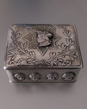 Silberdose - Schatulle - Tabatiere - Fridericus Rex - (Friedrich II)