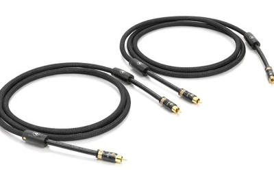 Viablue -NF-S1 Silver- HighEnd Cinchkabel - 4-fach geschirmt -T8 Stecker- Black