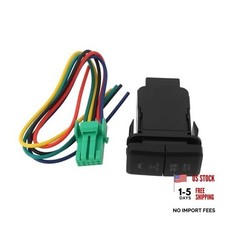 1 Set 12V Car Dual LED Light Bar Blue/Green Push Button Switch with 5Pin