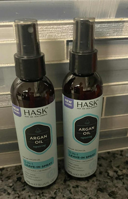 Hask Argan Oil 5-In-1 Leave-In Spray Conditions & Detangles 6 fl.oz. 2 Pack
