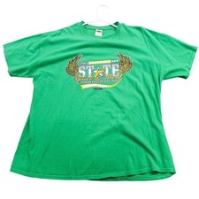 Archbishop Bergan 2013 Nebraska State Track & Field T-Shirt Green XL Gildan