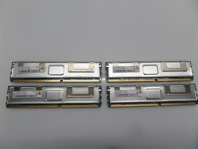Lot Of 4 Qimonda 4GB (4X1GB) HYS72T128420HFN-3S-A PC2-5300 677MHz Server RAM