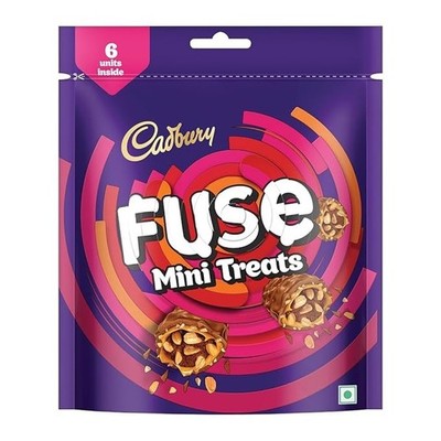 Cadbury Fuse Peanut & Caramel filled Mini Treats Chocolate Bars,93 Gm | Select