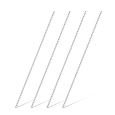 4Pcs 316 Stainless Steel Round Rod 8mm x 500mm Metal Solid Shaft Rods