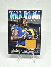 2019 Panini -War Room Materials Darrell Henderson #WAR-9 Prime /49 (MEM, RC)