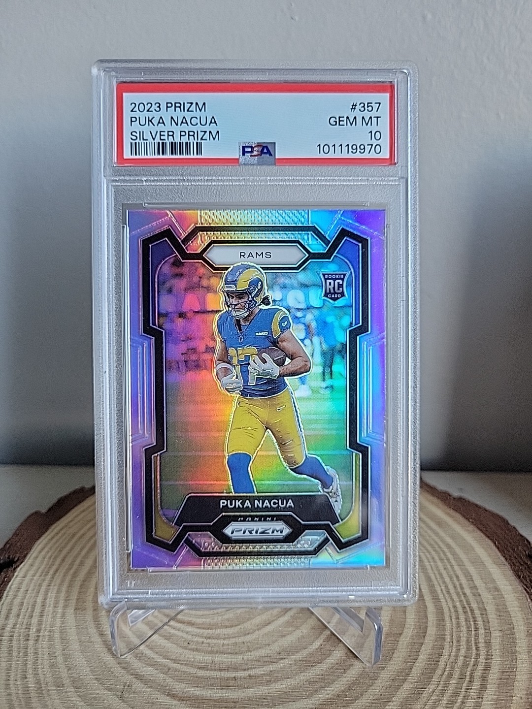 2023 PANINI PRIZM SILVER PRIZM #357 PUKA NACUA PSA 10